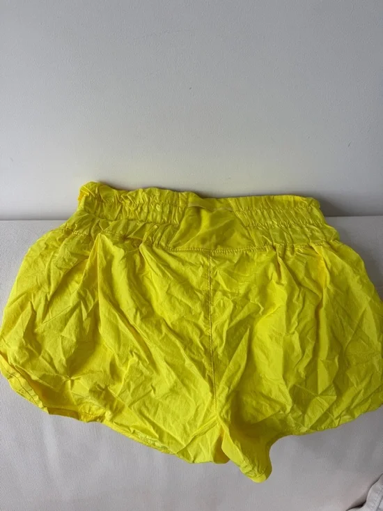 Free People Way Home Run Shorts - Yellow - Picture 2 of 2